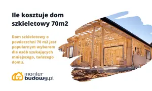 Ile drewna na dom szkieletowy 70m2? Konstrukcja drewniana domu 70m2 w budowie. Popularny wybór dla szukających mniejszego, tańszego domu.
