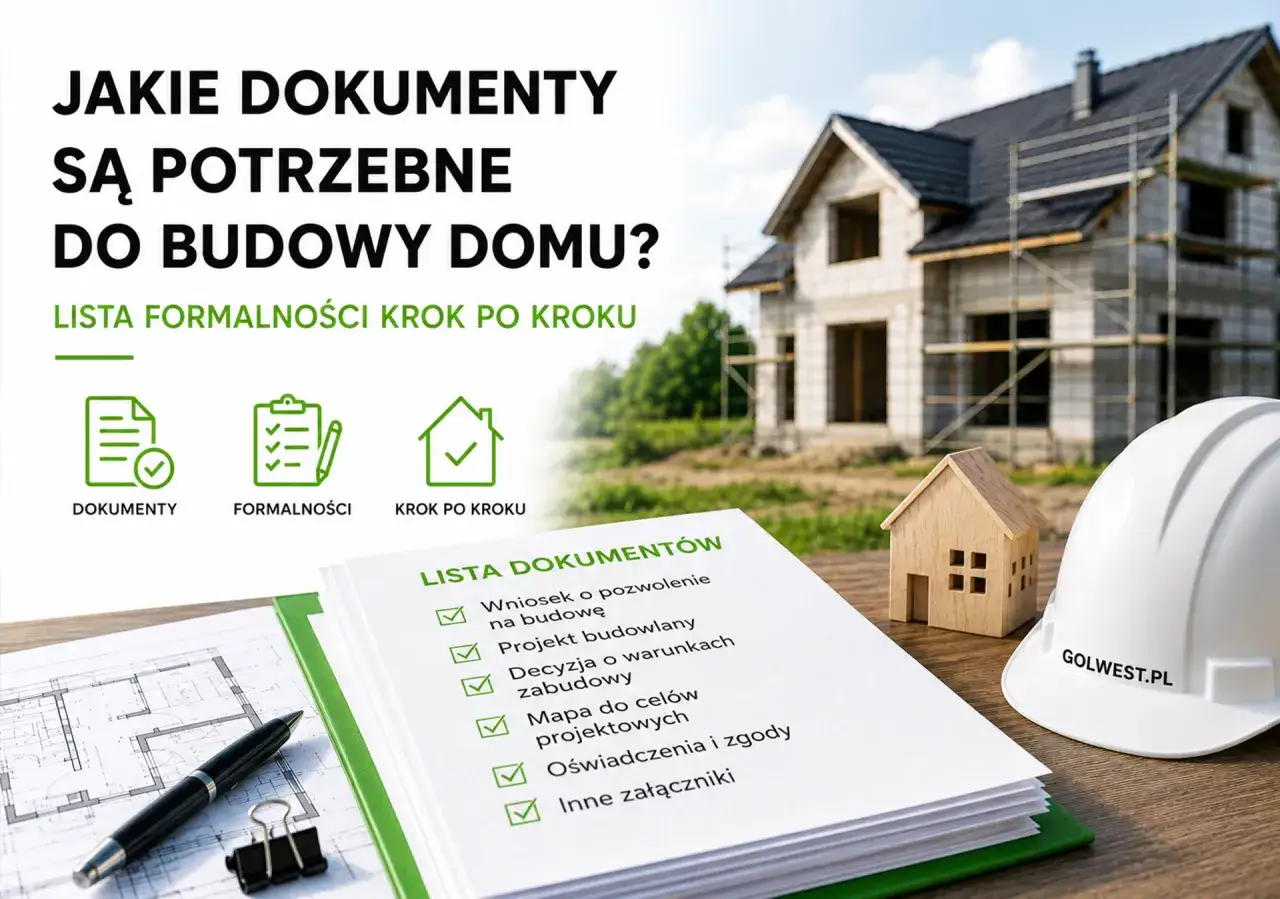 Lista dokument&oacute;w do budowy domu: wniosek o pozwolenie, projekt budowlany, mapa do cel&oacute;w projektowych. Czy zbierać faktury z budowy domu? Tak, to ważne formalności.