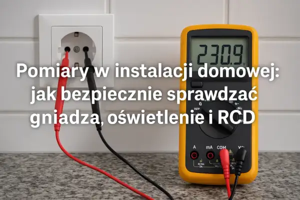Multimetr mierzy napięcie w gniazdku. Sprawdzanie instalacji domowej, gdy jest brak prądu w gniazdkach, bezpieczniki ok.